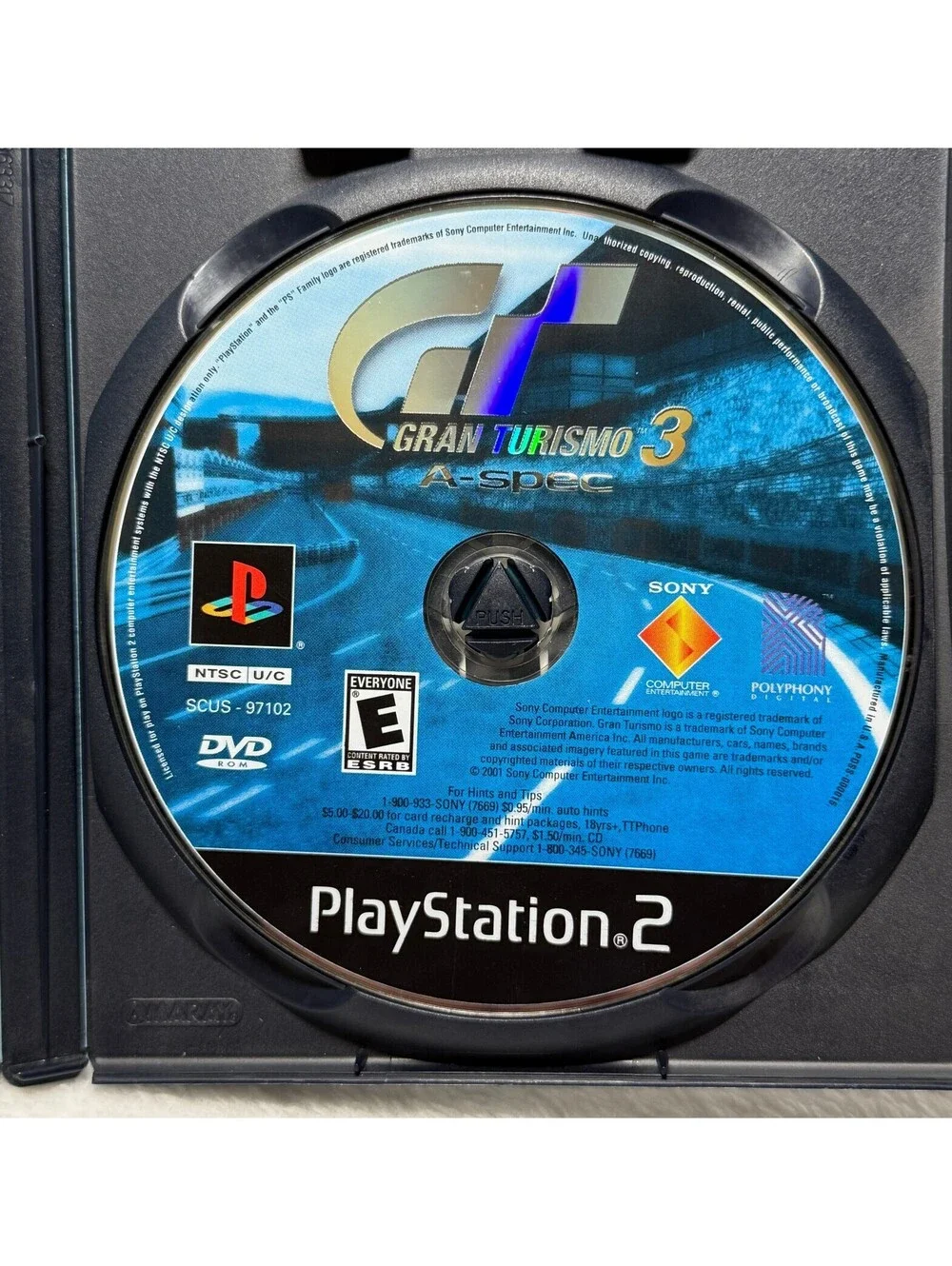 Gran Turismo 3 A-Spec PS2 PlayStation 2 Complete CIB NTSC Black Label